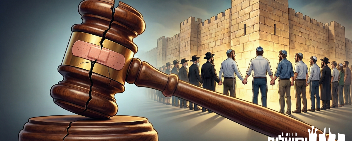 פלסטר לבעיה במקום הפיתרון של תנועת ירושלים - מערכת משפט תורנית